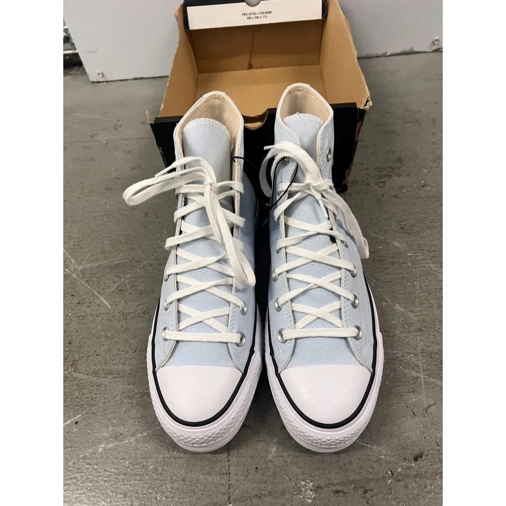 Converse Chuck Taylor All Star Lift Hi Sneakers Womens US 9 Blue Platform Shoes‎